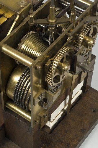 Mechanisch trompettenrorgel met cilinder