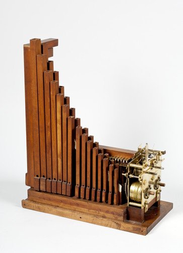 Cilinder-draaiorgel met fluitregisters