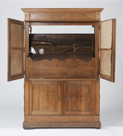Mechanische piano met gepunte cilinder
