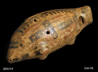 Flûte globulaire zoomorphe