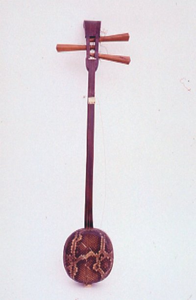 Luth à manche long "San Hsien" (Shamisen)
