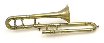 Miniature trombone. Nominal pitch: 2¼-ft B♭.