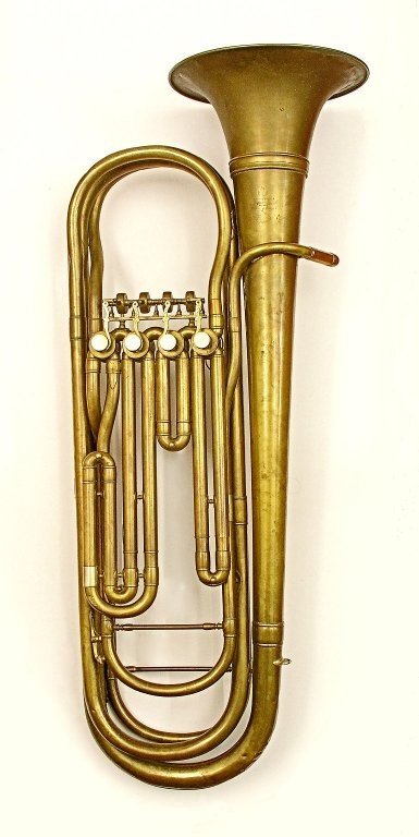 Contrabass valve trombone. Nominal pitch: 18-ft B♭.