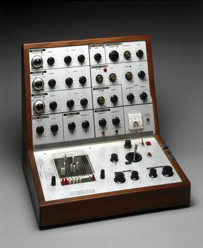 Analogue music synthesizer.