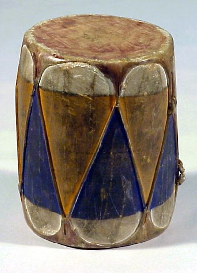 Miniature drum and stick