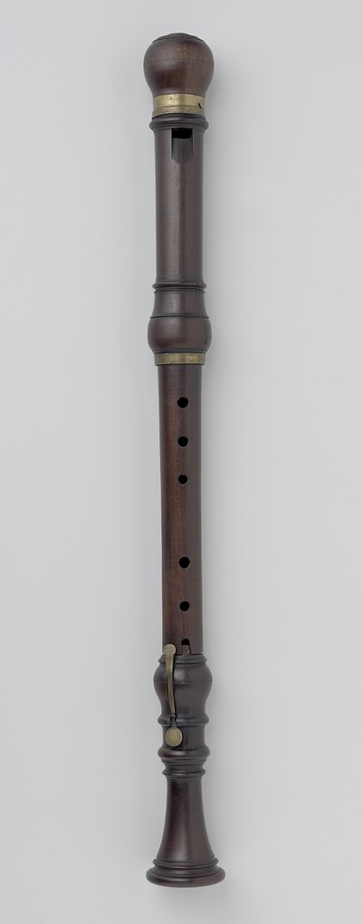 Basfluit met één klep en met koper gemonteerd