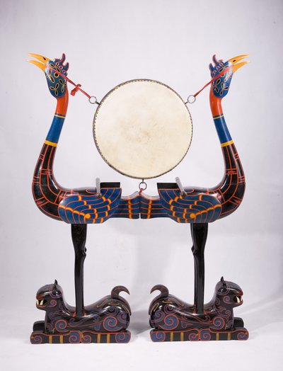 虎座鸟架鼓 Huzuo Niaojia Gu - Tiger-base drum and bird-frame drum